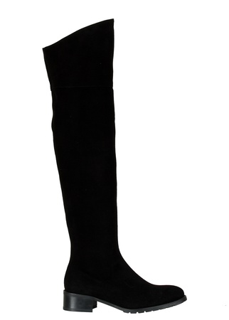 Женские ботфорты, натуральная замша <G1164>