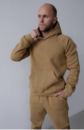 Спортивная двойка . Худи кенгуру с брюками . Оверсайз , ткань 3х ниточный футер Турция