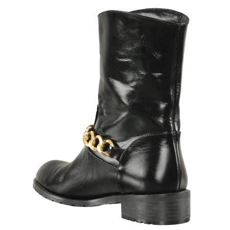 Женские полусапоги, натуральная кожа <G911>