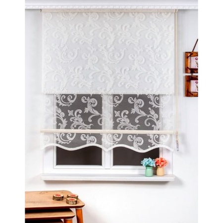 Занавес PAG, двойная механическая штора на роликах из тюля 120X200