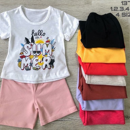 T-shirts complete with shorts