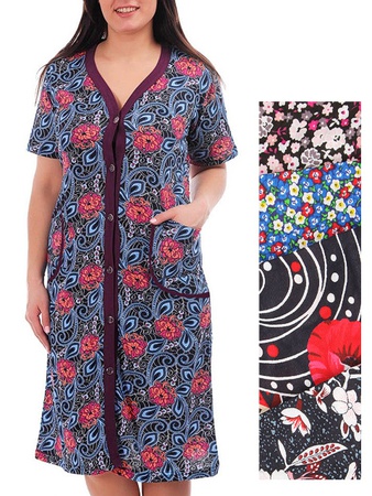 Düğmeli kadın sabahlık (46-62r) No. UZ1005