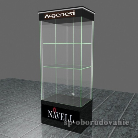 Витрина из стекла и дсп 2000х800х500