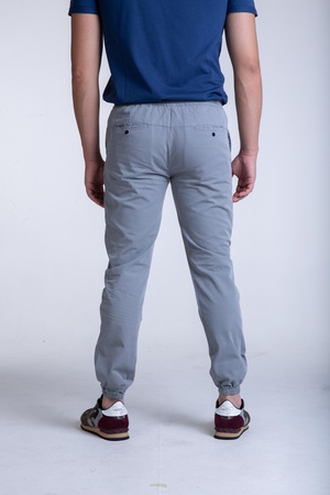 Брюки мужские с резинкой на поясе и манжетах