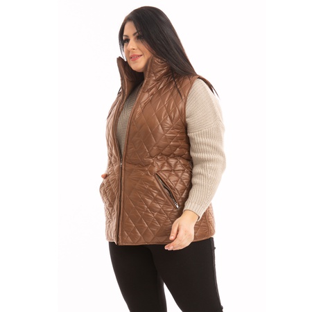 Büyük Beden Kapitone Yelek