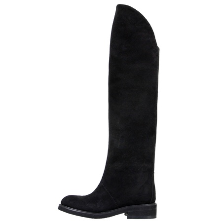 Женские ботфорты, натуральная замша <G903>