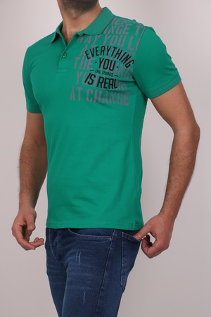 Футболка с воротником-поло из ткани пике