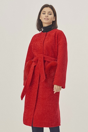 Пальто женское Silverfox модель 808 Красный