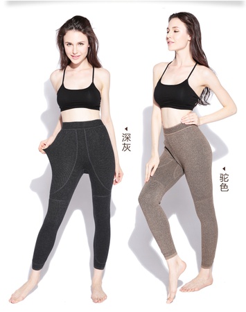 Зимние мужские и женские утолщенные шерстяные штаны, защищающие колени, поддерживающие талию, поддерживающие кашемировые штаны, теплые штаны большого размера