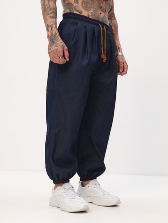 Штаны Джинсовые укороченные широкие