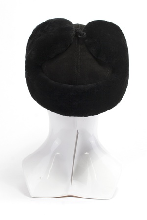 Шапка из замши с овчиной 101133