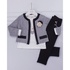 Toptan 3 Parça Kız Çocuk Hırka, Uzun Kollu T-Shirt Ve Pantolon 1-4Y Takım