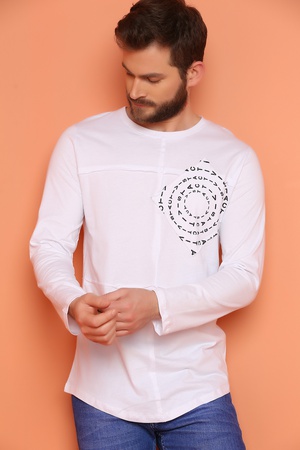 Baskılı Erkek Sweatshirt