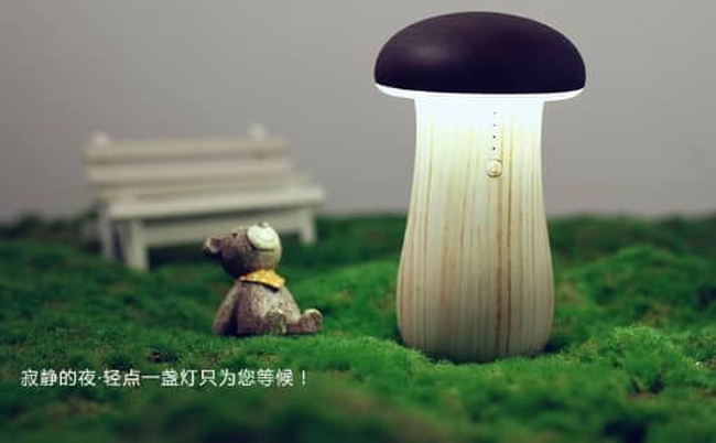 етский светодиодный настольный ночник Гриб+Power bank