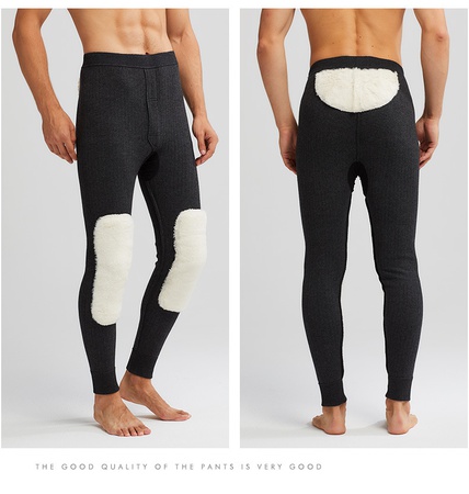 Осенние и зимние новые мужские и женские шерстяные брюки с флисом и толстой белой шерстяной наколенником на талии, поддерживающие кашемировую подошву с высокой талией, теплые шерстяные брюки