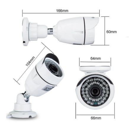 PoE video camera IP outdoor COLARIX CAM-IOF-026p (focal 2.8 mm, 3.6mm, 6mm)
