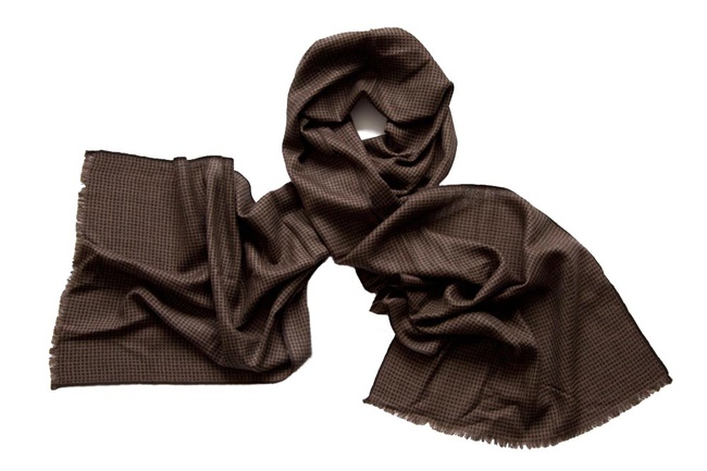 Italian silk and wool scarves for men