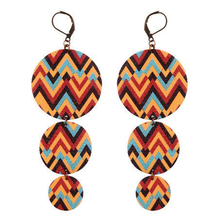 W-112B кожаная серьга