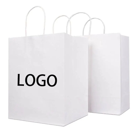 Kraft Paper Natural Coloured Gift Wrap Bag With Handles