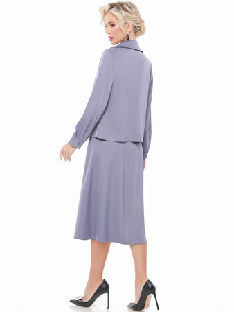 Офисный летний костюм с юбкой