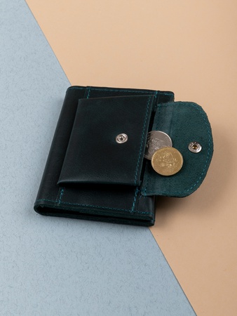 Кошелек картхолдер МВП-504 с застежкой и отделением для монет