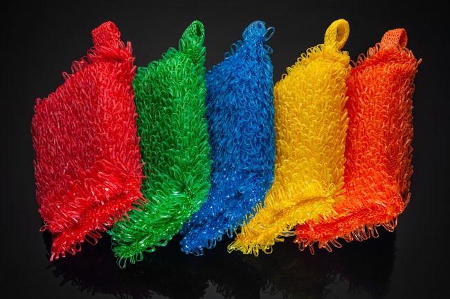 Банные мочалки из полипропиленовой нити