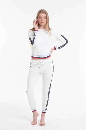 Running set Sweatshirt tracksuit% 48 cotton /% 48 modal /% 4 elasten