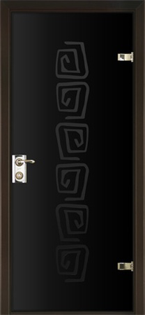 Двери Тип 400П6 Триплекс черный