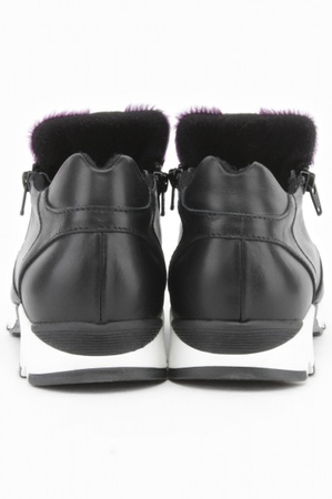 SP042 siyah ve mor spor ayakkabı