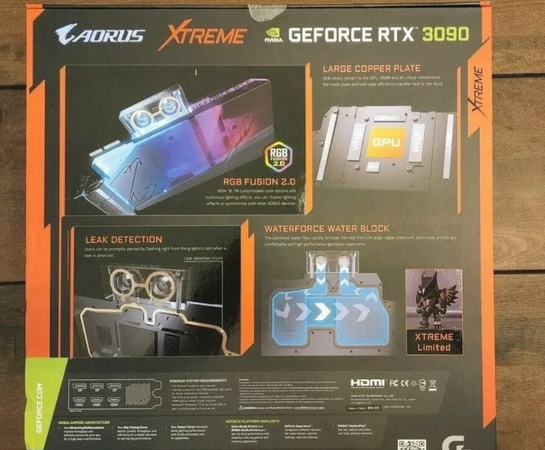 GIGABYTE AORUS GeForce RTX 3090 XTREME WATERFORCE