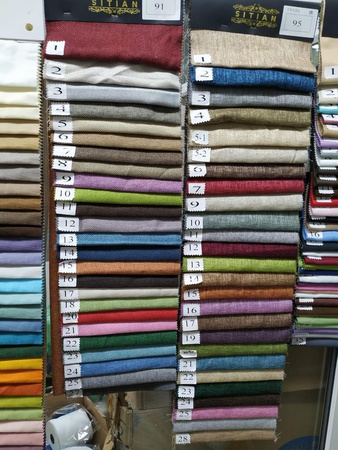 Лён рогожка