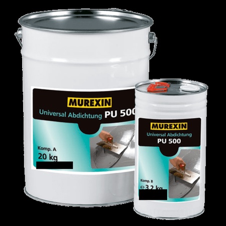 УНИВЕРСАЛЬНОЕ УПЛОТНЕНИЕ MUREXIN PU 500 Komp A + Komp B 23.2 kg.