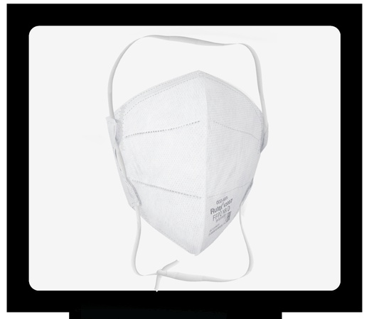 Полумаска фильтрующая респиратор Rutex® FFP2 NR D вертикальная без клапана выдоха, 20 шт