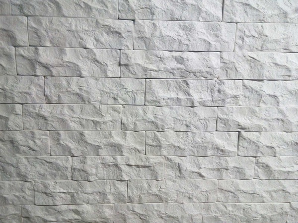 Гипсовый декоративный кирпич “Мрамор (Колотый)”.