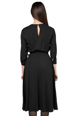 Платье с вертикальными защипами