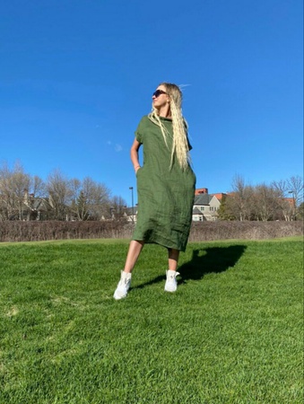 Платье льняное Оверсайз