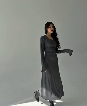 Платье женское базовое из лапши