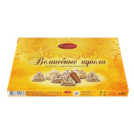 Конфеты "Волшебные купола" с вафельной крошкой, 180г