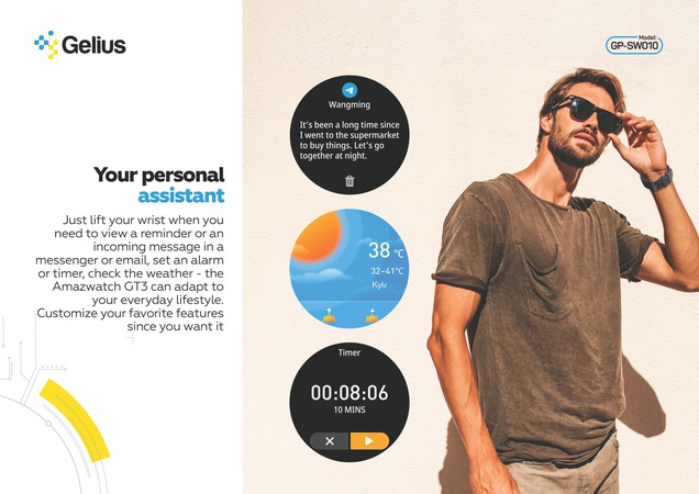 Akıllı Saat Gelius Pro GP-SW010 (Amazwatch GT3)
