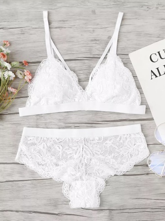 Модный Комплект Белья С Фестонами