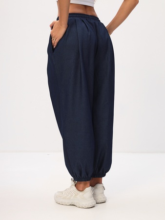 Штаны Тоджи укороченные широкие джинсовые