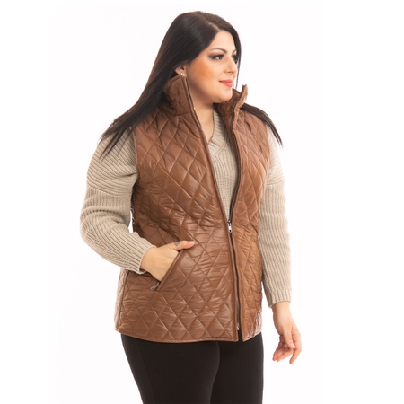 Büyük Beden Kapitone Yelek