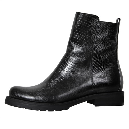 Женские ботинки, натуральная кожа под змею <G571>