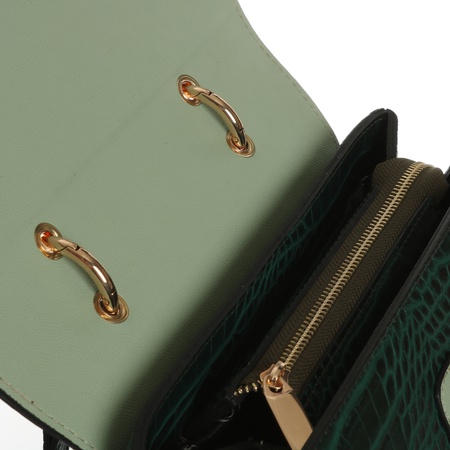 Lamis brand hand and shoulder handbag / imitation leather