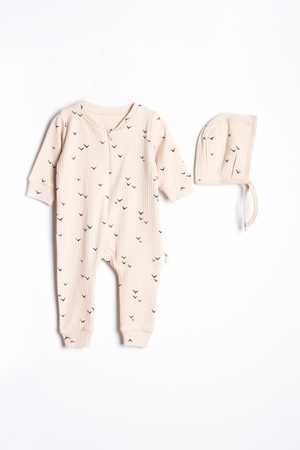 Комбинезон с шапочкой для малышей от 0 до 18 месяцев