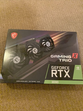 СОВЕРШЕННО НОВАЯ* графическая карта MSI GeForce RTX 3090 GAMING X TRIO 24 ГБ GDDR6X