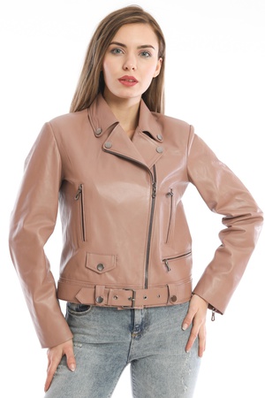 Leather jacket for women - Relaxed Fit