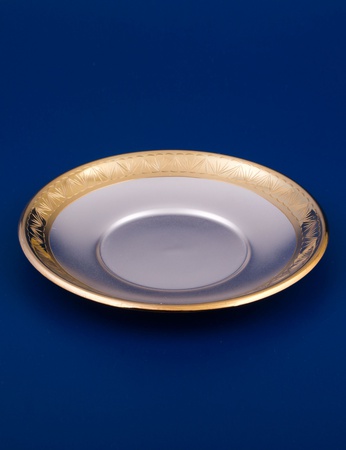 Серебряная чашка с блюдцем №1