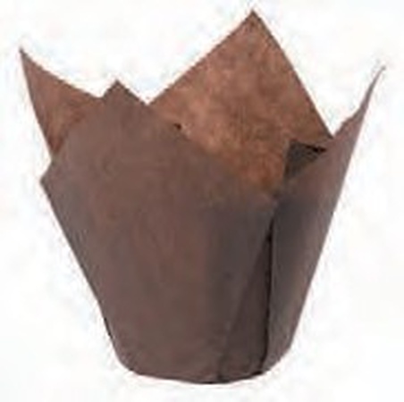 Форма бумажная Тюльпан коричневый 50х80 мм Россия фасовка 1800 шт в коробке