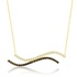 Even＆Pétra14k金石水平波浪条项链